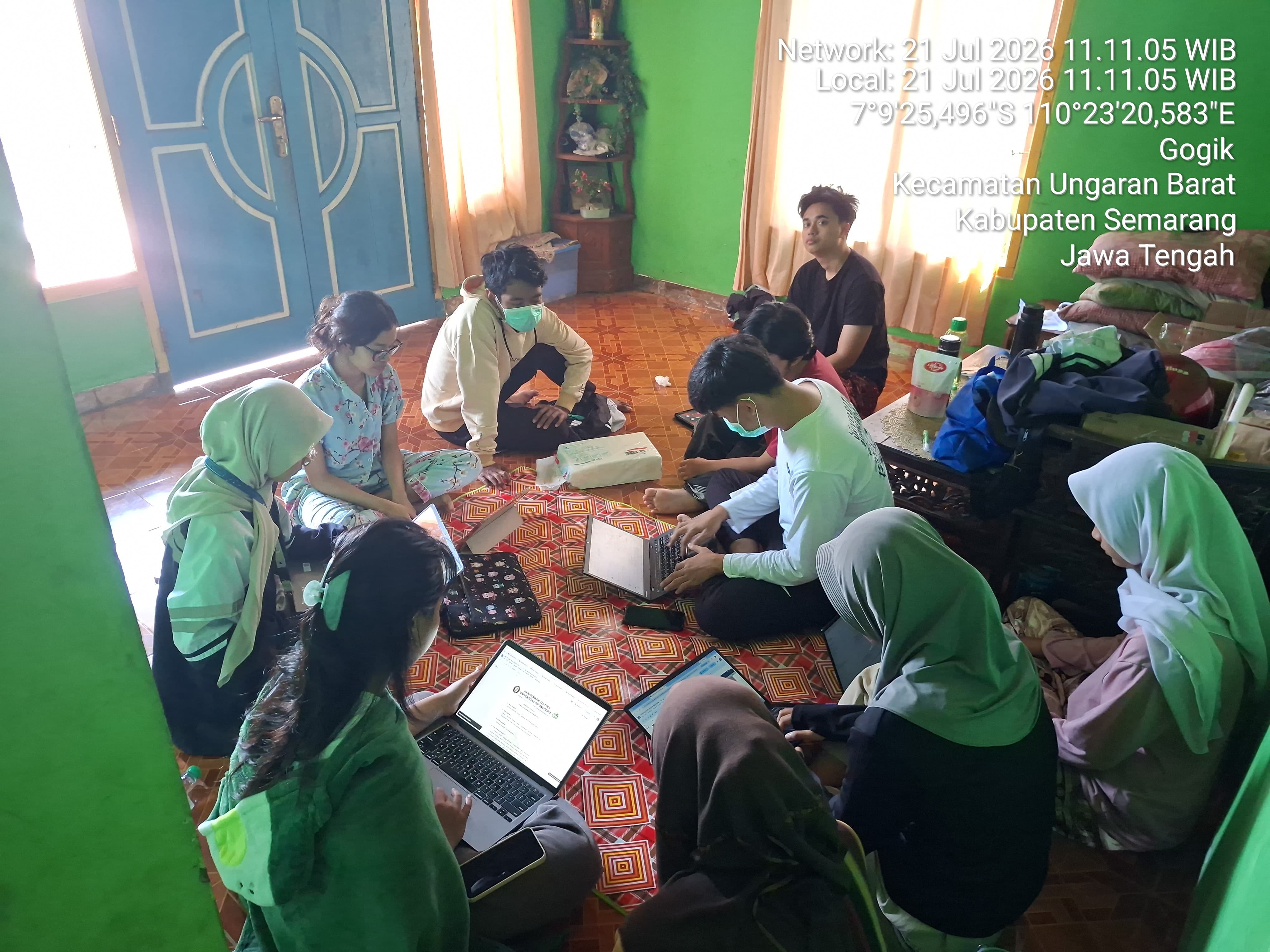 Absen, koordinasi program multidisiplin, briefing untuk besok