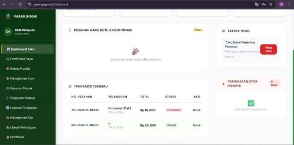 Penyusunan Luaran Akademis, Digitalisasi Data Pasar Gogik, Finalisasi Instrumen Aspirasi Desa, dan Perancangan Buku Profil UMKM