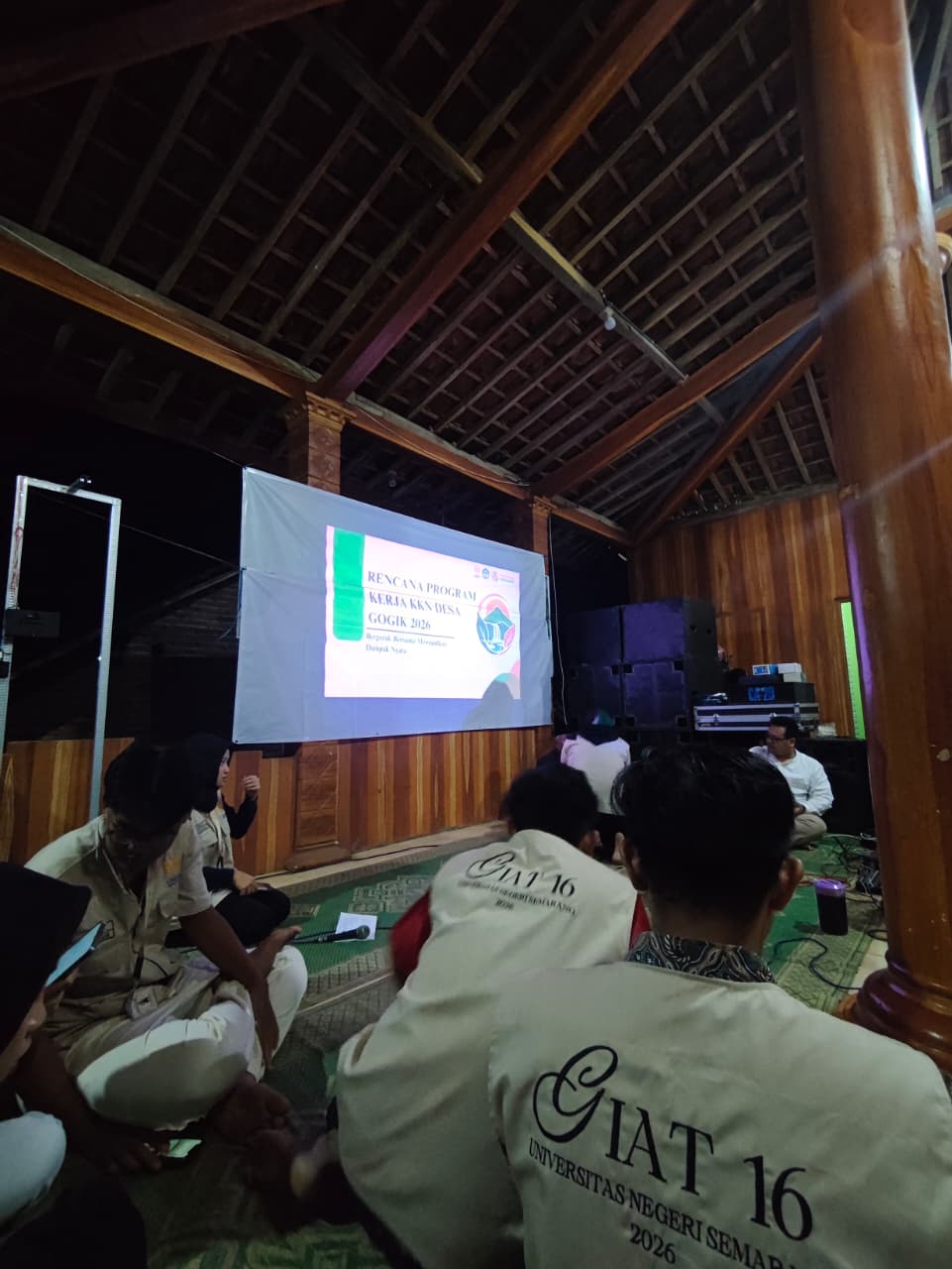 Sosialisasi Program Kerja KKN dan Tasyakuran (Bancaan) Bersama Pemerintah Desa Gogik