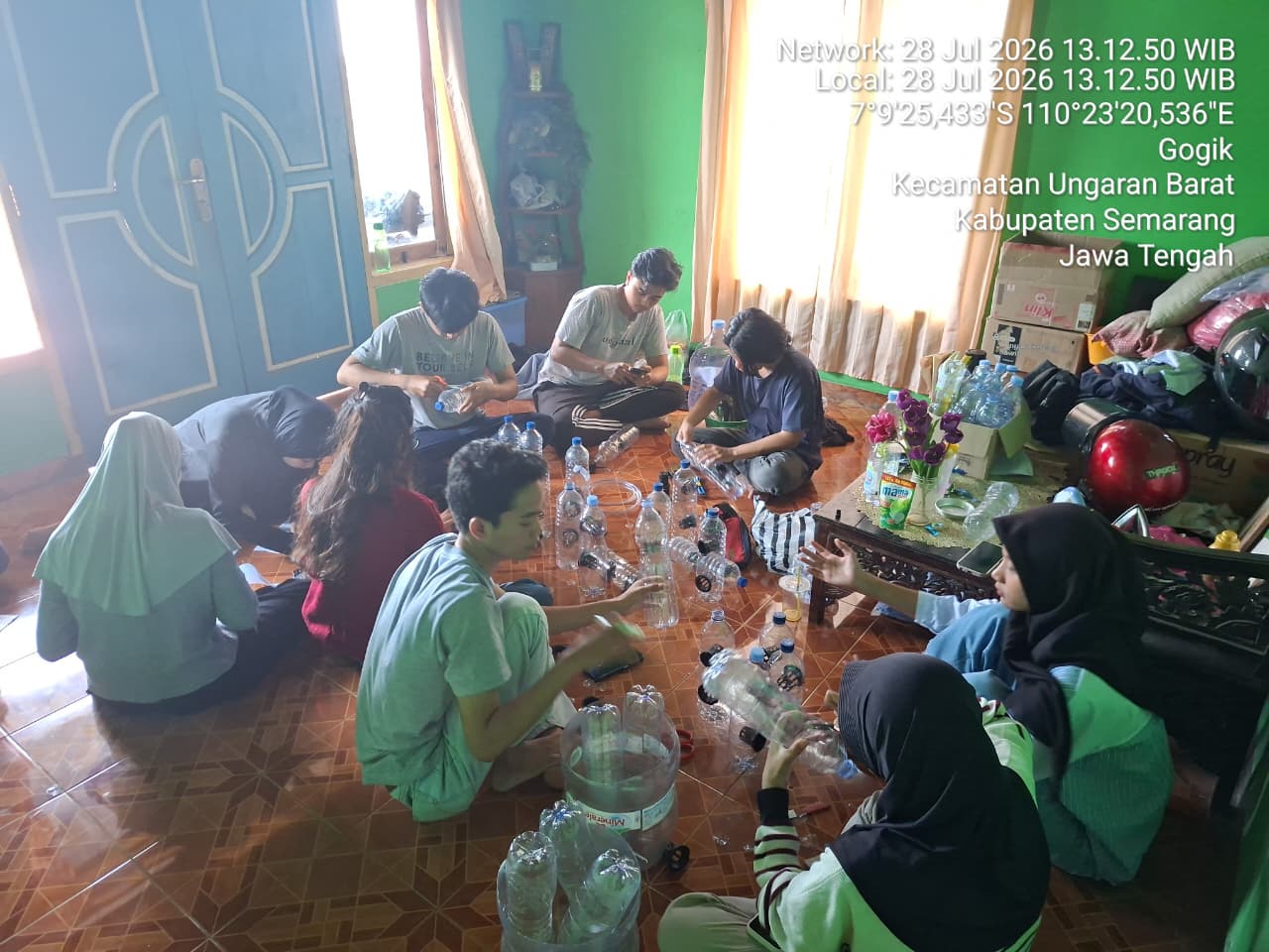 Persiapan Pembuatan Aquaponik dan Mengajar di TPQ