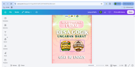 Finalisasi Media Profil UMKM dan Penyerahan Hasil Branding Program Ceriping Gintungan