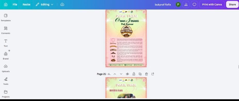 Publikasi Media Profil UMKM dan Serah Terima Program Digitalisasi serta Branding UMKM Jenang