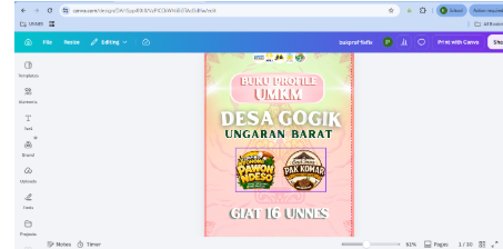 Finalisasi Media Profil UMKM dan Penyerahan Hasil Branding Program Ceriping Gintungan